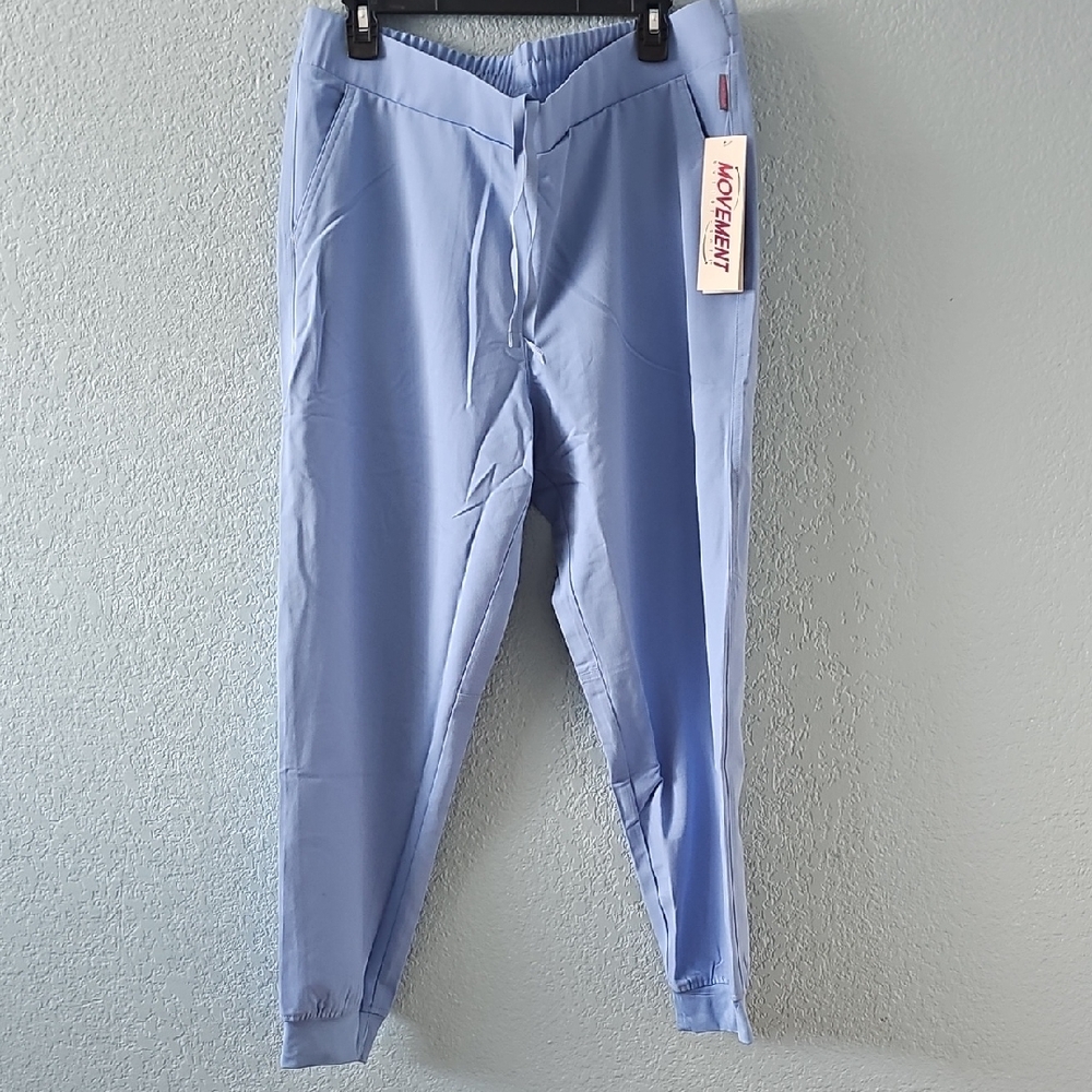 Women's Light Blue Joggers Scrub Pants